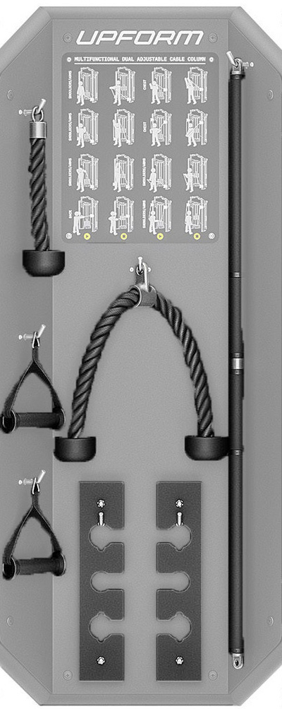 Nastavitelné kladky s hrazdou UpForm UF-019 adaptéry