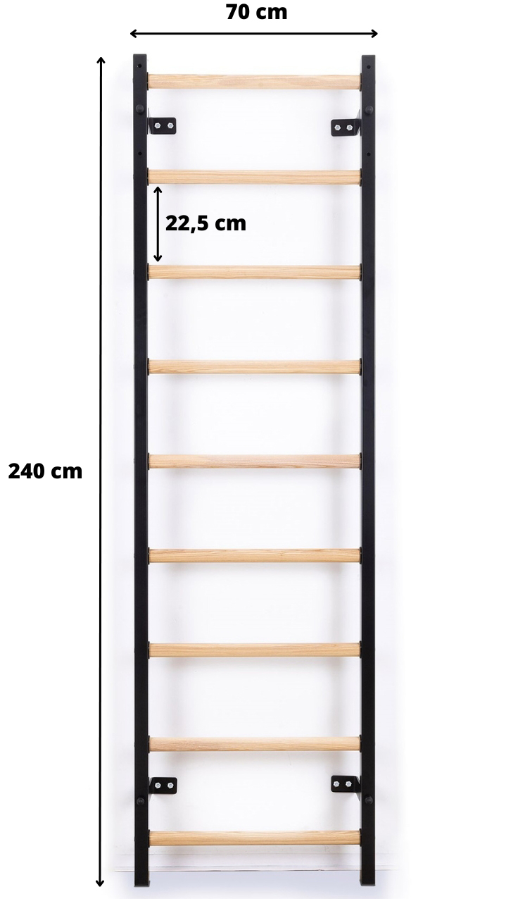 Ribstol TRINFIT Elegance 240x70 (černá) praktické rozměry