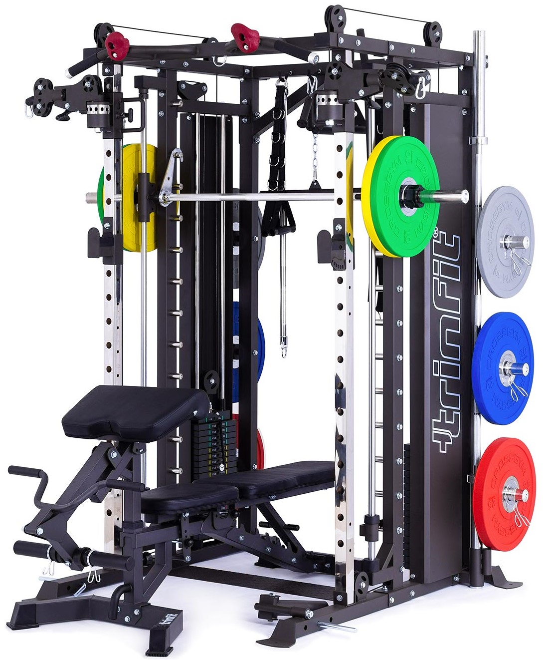 TRINFIT Multi Smith CX80 + Bench L5 Pro celá posilovna na prostoru 2x2 m