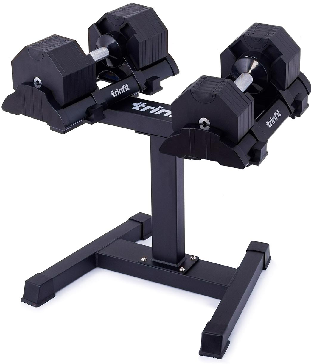 Nastaviteľné činky so stojanom TRINFIT OctaBlock 2x 40 kg