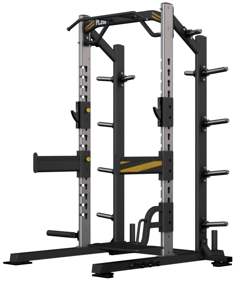 Posilňovací stojan BH FITNESS PL350 HALF RACK Chróm