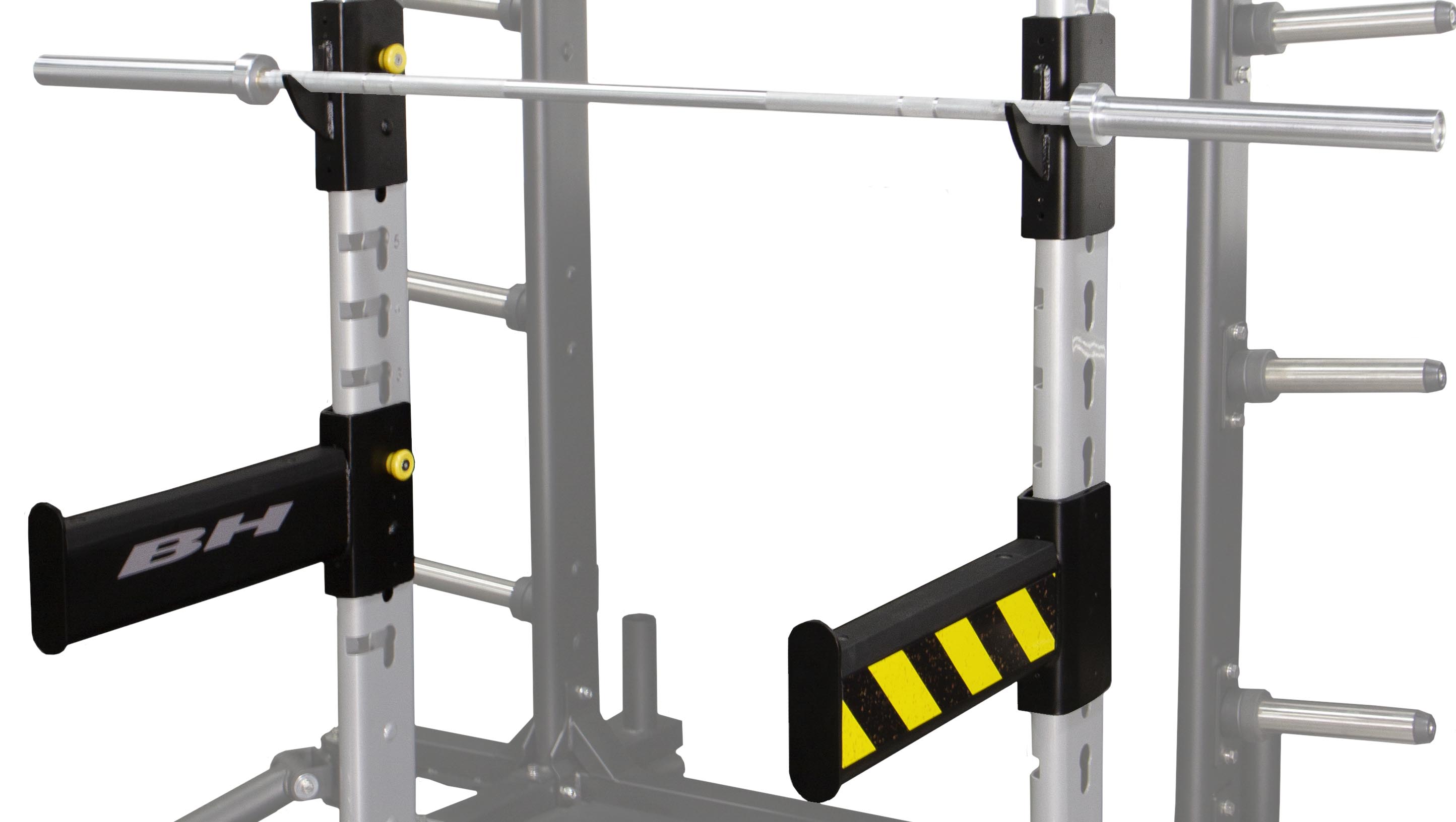 Posilňovací stojan BH FITNESS PL350 HALF RACK Grey zarážky