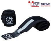 Bandáže na zápästie SS Wrist wraps super heavy čierna/sivá – IPF Approved