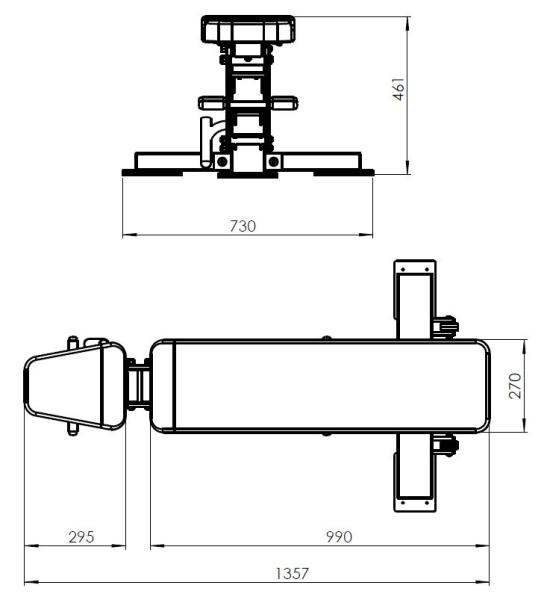Posilňovacia lavica na jednoručky TRINFIT Bench L9 Pro nákres (2).JPG
