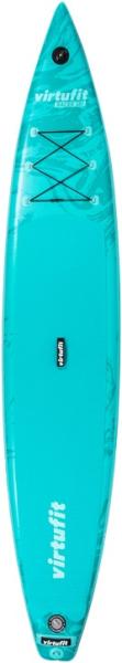 Paddleboard VIRTUFIT Racer 381 Turquoise + příslušenství zeshora