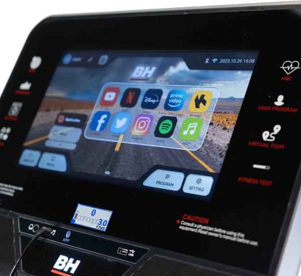 Bežecký pás BH FITNESS RS1200 TFT multimedia