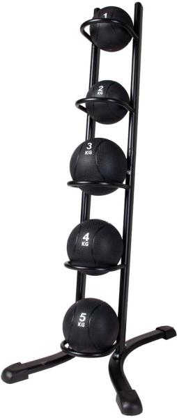 Stojan na medicinbaly VIRTUFIT Medicine Ball Storage Rack s míči