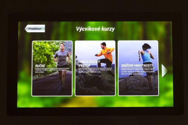 Bežecký pás BH FITNESS SmartFocus tréninková nabídka