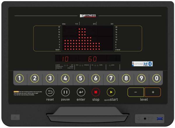 Rotopéd BH FITNESS Movemia BU1000R LED displej.JPG