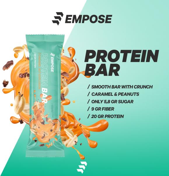 EMPOSE Protein Bar Peanut Caramel 60 g grafika