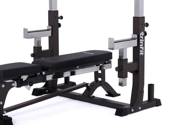 Posilňovacie lavice bench press TRINFIT F7 Pro bezpečnostní dorazy