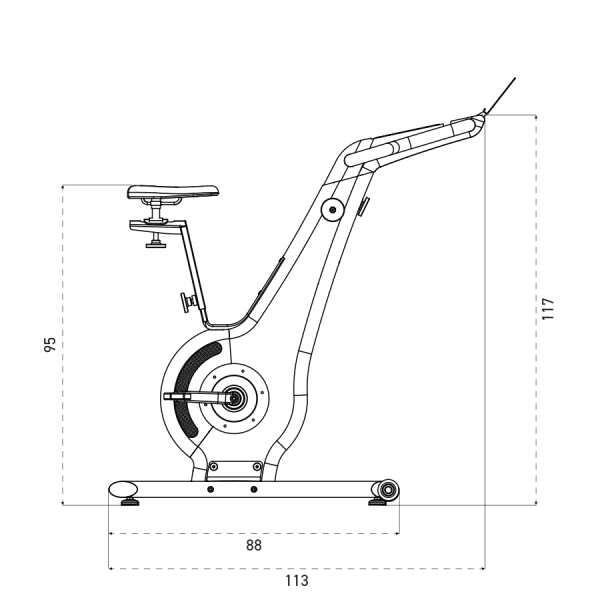 Rotopéd NOHrD Bike V.2 nákres