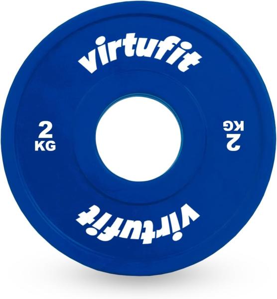 Olympijský kotouč VIRTUFIT Bumper pogumovaný 2 kg čelně