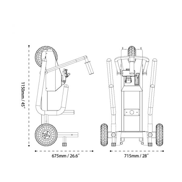 Saně XEBEX XT3 Plus Sled V2 rozměry