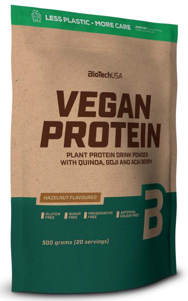 BIOTECH Vegan Protein 500 g lískový ořech