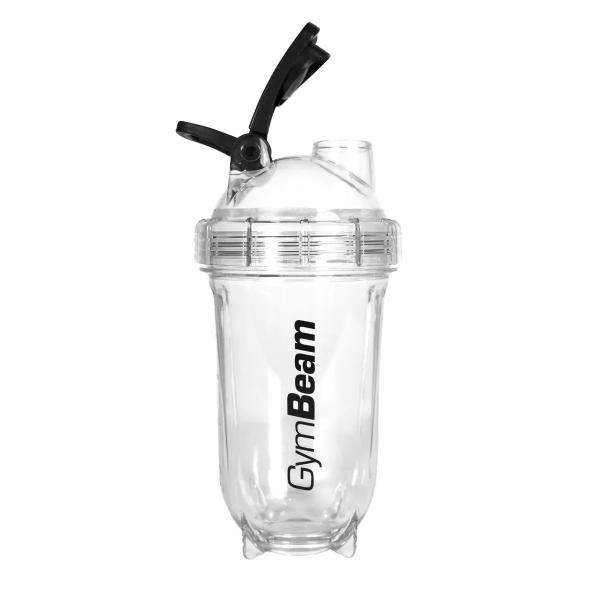 GymBeam Šejkr Tritan Clear 500 ml bílá otevřený