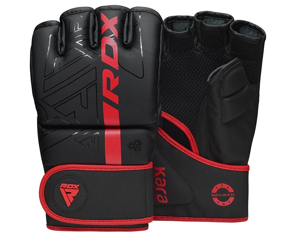 RDX Kara Series rukavice Grappling F6 matte red vel. L