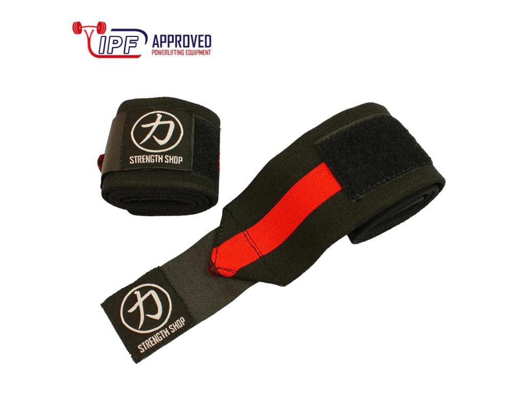 SS Wrist wraps heavy černooranžová – IPF Approved 80cm IPF