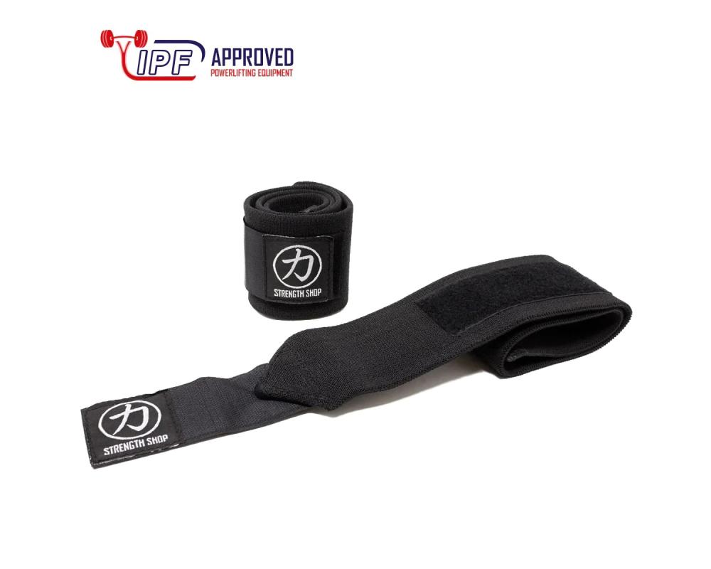 SS Wrist wraps medium black – IPF Approved 60cm IPF