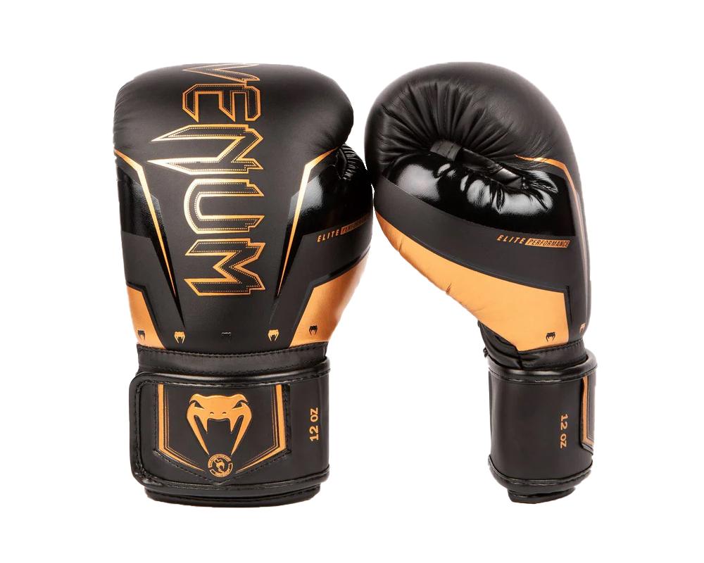 Boxerské rukavice VENUM Elite Evo Black-Bronz úvodní