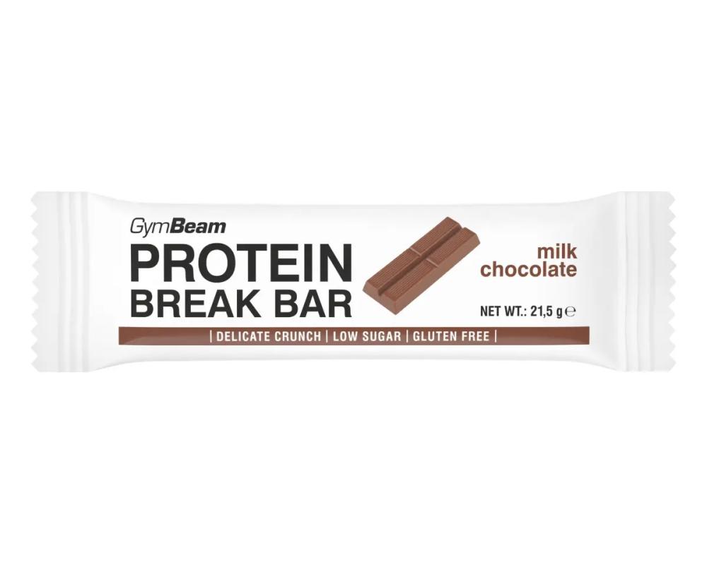 GymBeam Protein Break Bar 21,5 g mléčná čokoláda