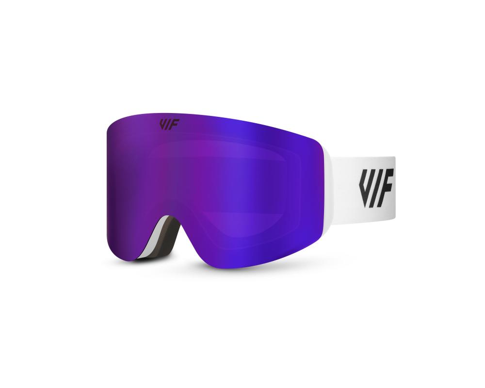 Lyžařské a snowboardové brýle VIF SKI & SNB White x Purple