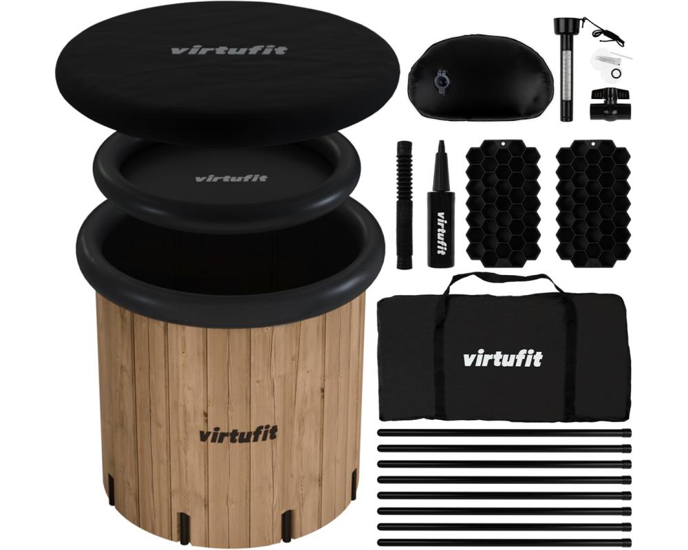 Otužovací káď VIRTUFIT Ice Bath XXL Wood Look