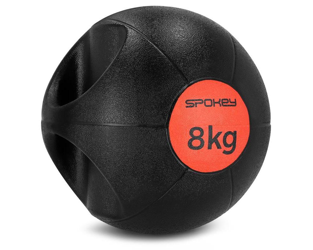 Spokey GRIPI Medicinbal s úchyty, 8 kg