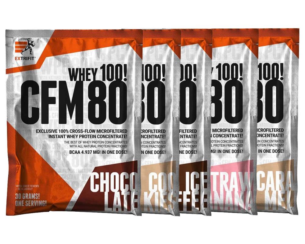 EXTRIFIT CFM Instant Whey 80 - 30 g všechny varianty