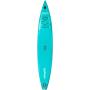 Paddleboard VIRTUFIT Racer 381 Turquoise + příslušenství zeshora