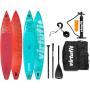 Paddleboard VIRTUFIT Racer 381 Turquoise + příslušenství úvodní foto