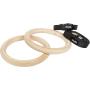 Gymnastické kruhy VIRTUFIT Wooden Gym Rings s popruhy