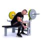 Posilňovacie lavice bench press FITHAM Benchpress s výsuvnými stojany nastavení